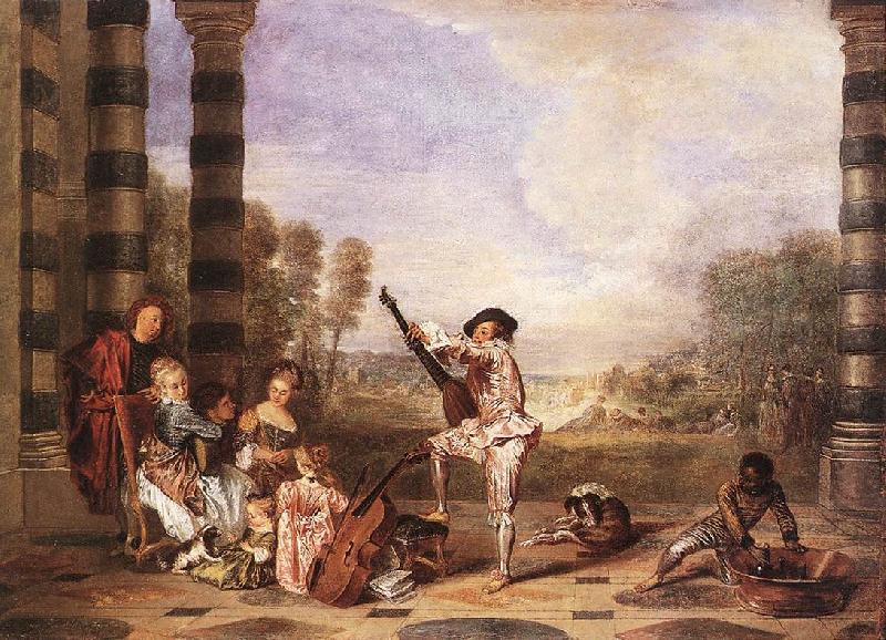 WATTEAU, Antoine Les Charmes de la Vie china oil painting image